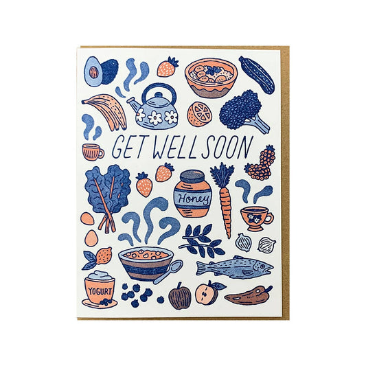 Get Well Soon Healthy Foods Card