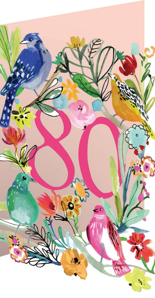 80 Bird Life Lasercut Birthday Card