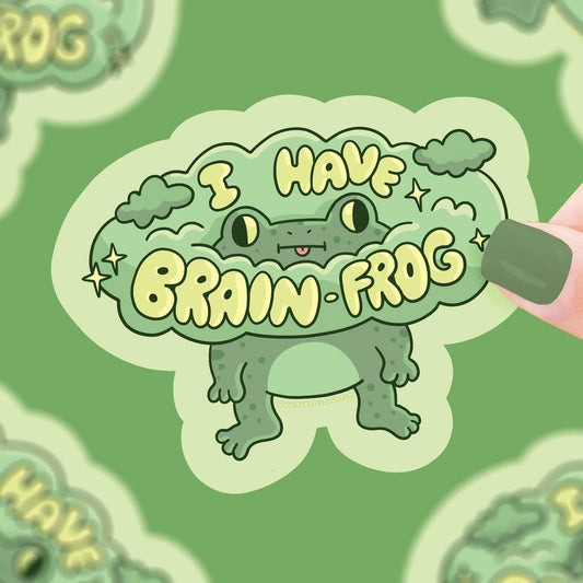 Brain Frog Sticker