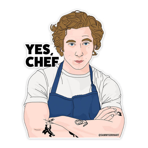 Yes Chef Bear Vinyl Sticker