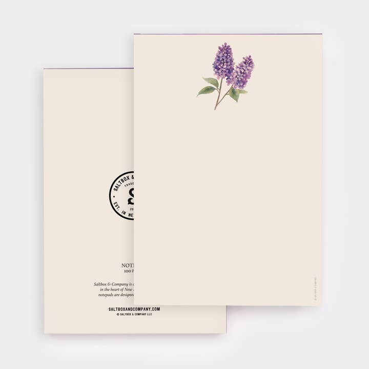 Purple Lilac Notepad