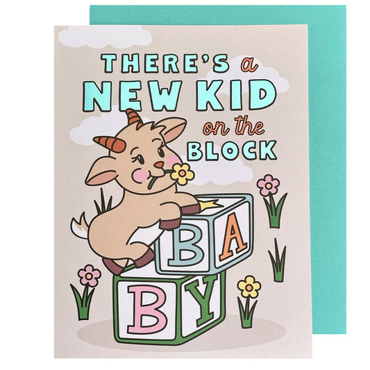 New Kid On the Block Baby Card