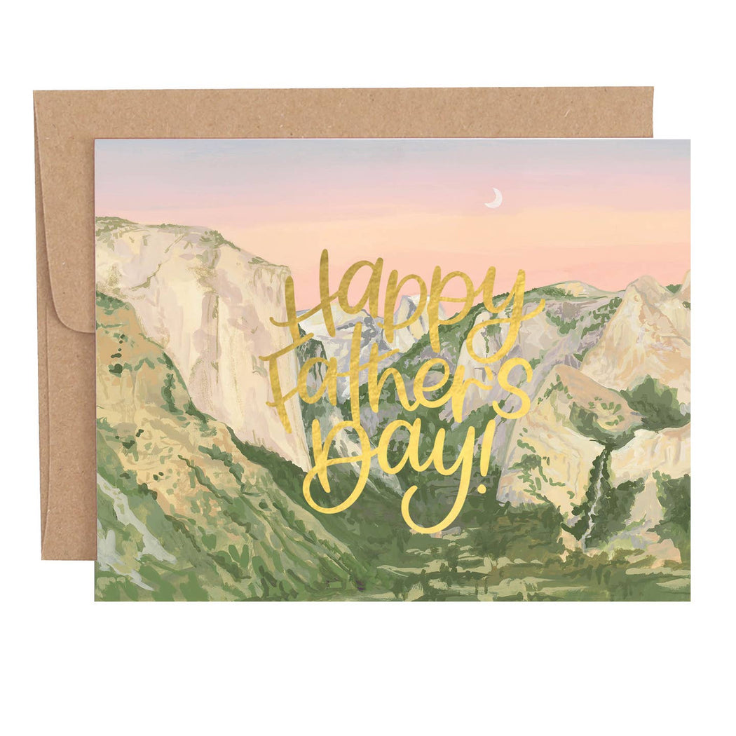 Mountains Happy Fathers Day Card