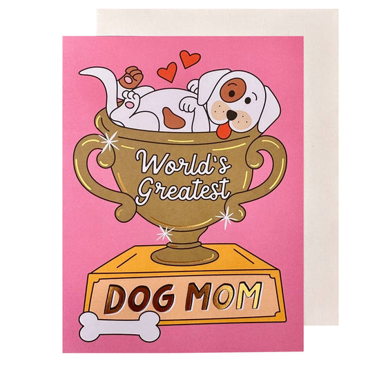 Worlds Greatest Dog Mom Card