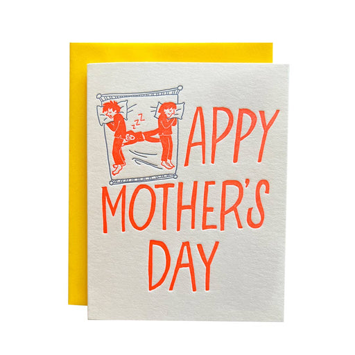 Kid in Bed Happy Mothers Day Card