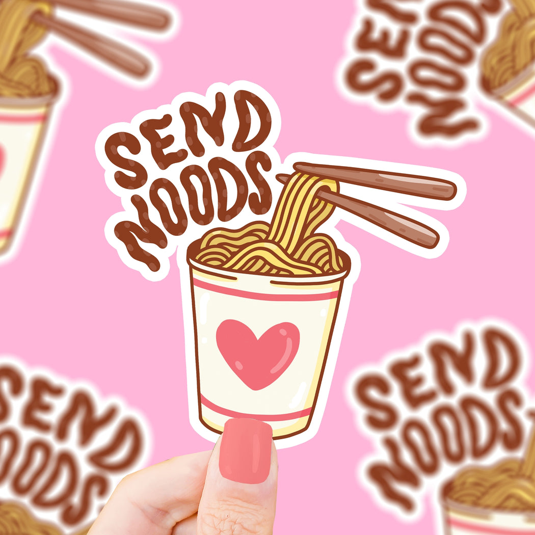 Send Noods Ramen Vinyl Sticker