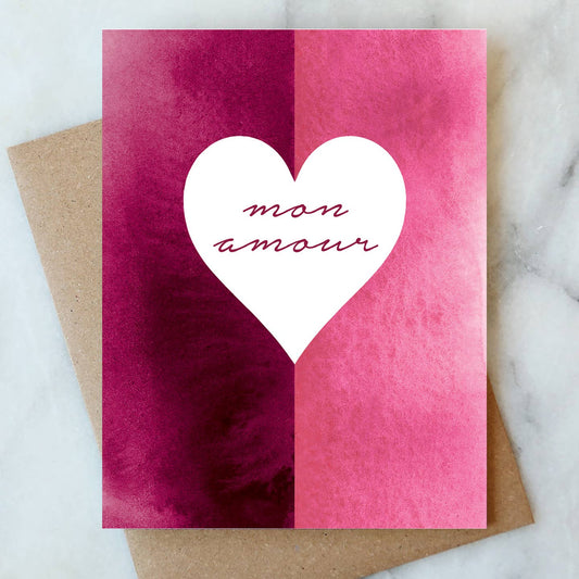 Mon Amour Heart Card