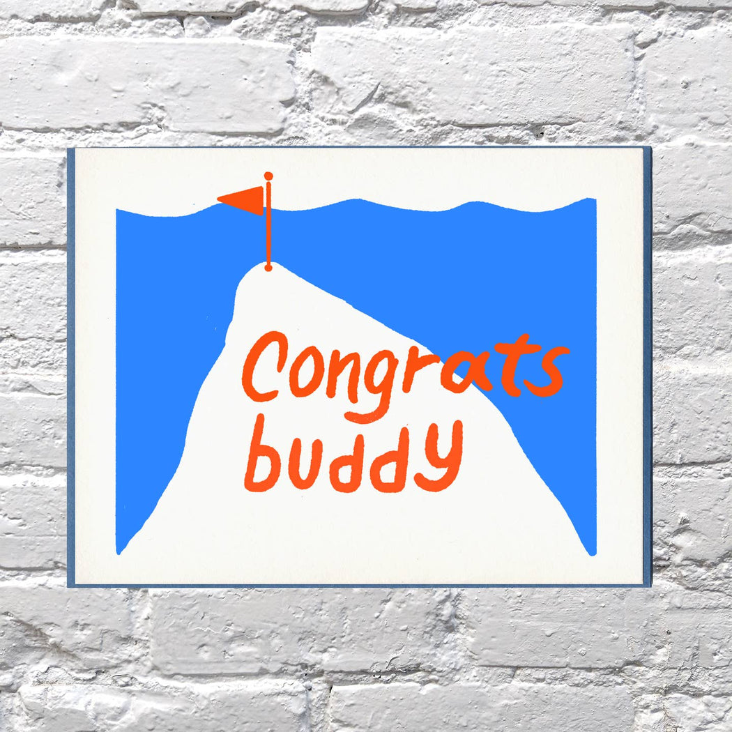 Congrats Buddy Mountain Card