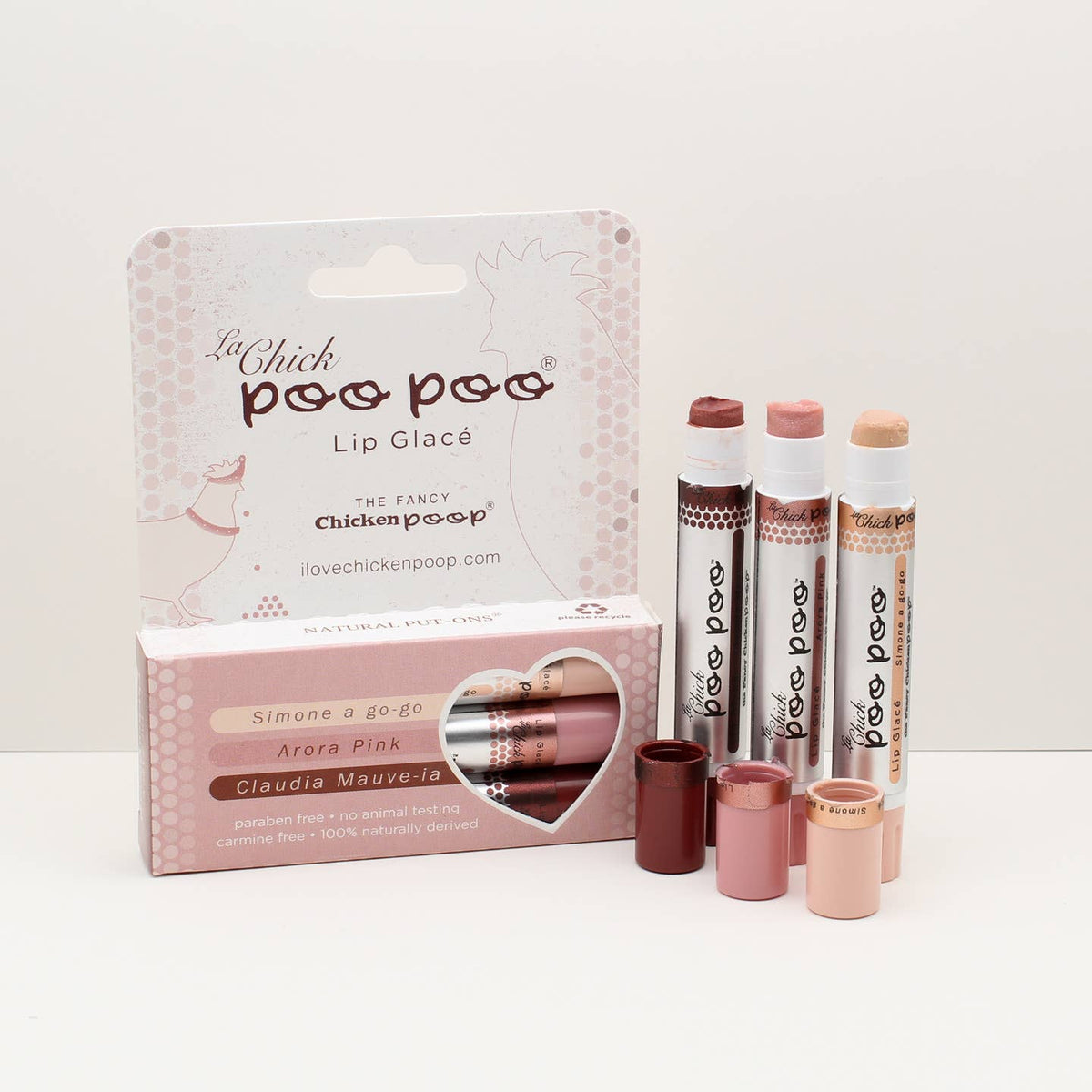 La Chick Poo Poo Lip Shimmer Trio