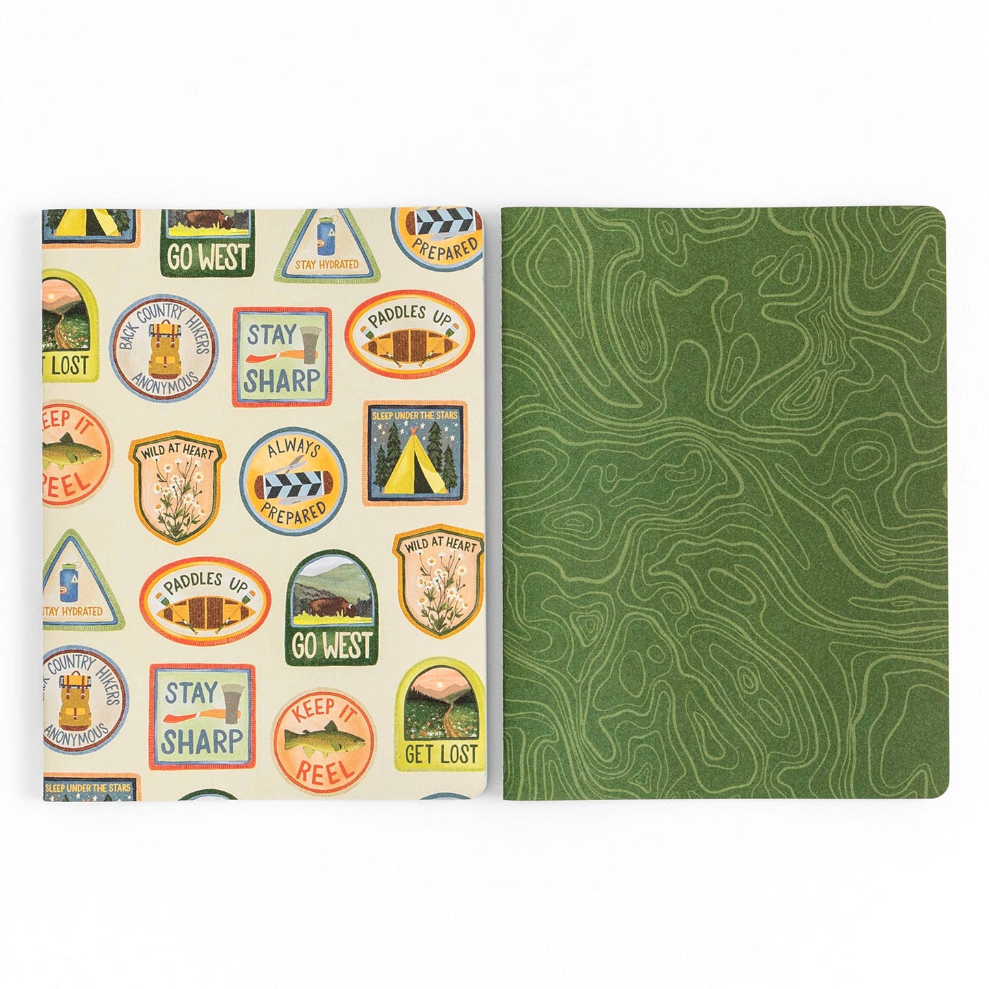 Topographic Slim Notebook Set