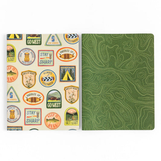Topographic Slim Notebook Set