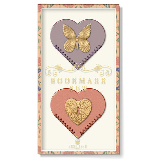 Gold Charm Corner Bookmark Set
