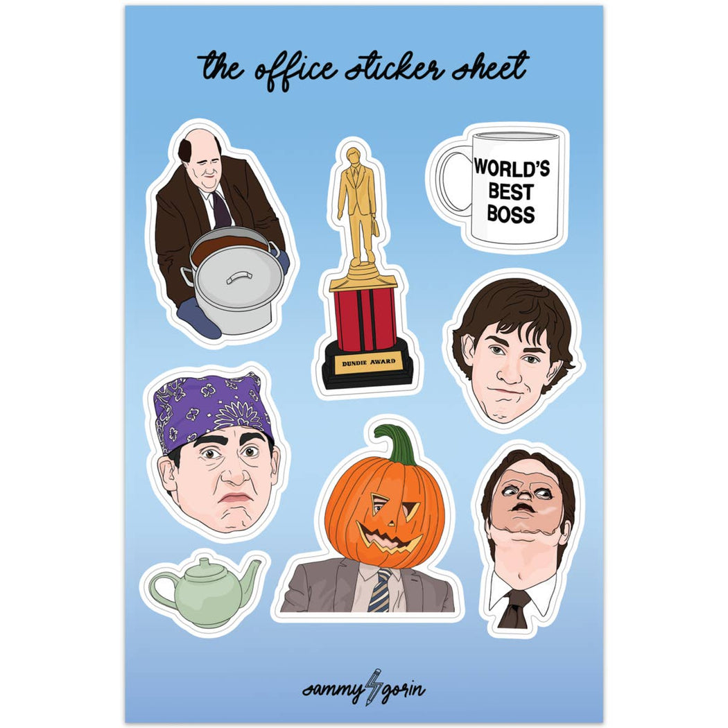 The Office Vinyl Sticker Sheet