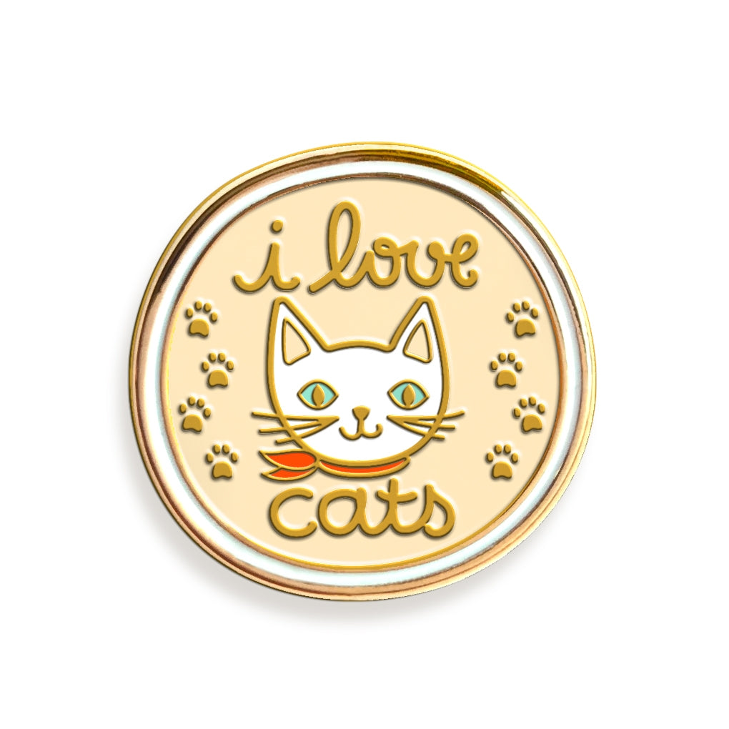 I Love Cats Enamel Pin