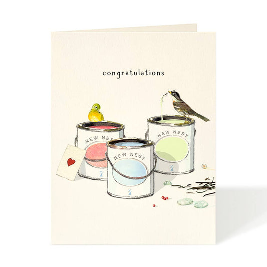 New Nest Paints Congratulations Card