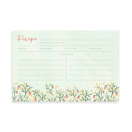 Strawberries Recipe Card Pack