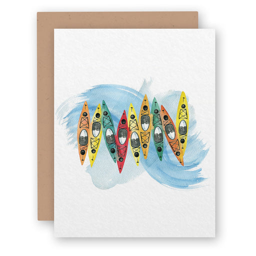 Vibrant Kayaks Blank Card