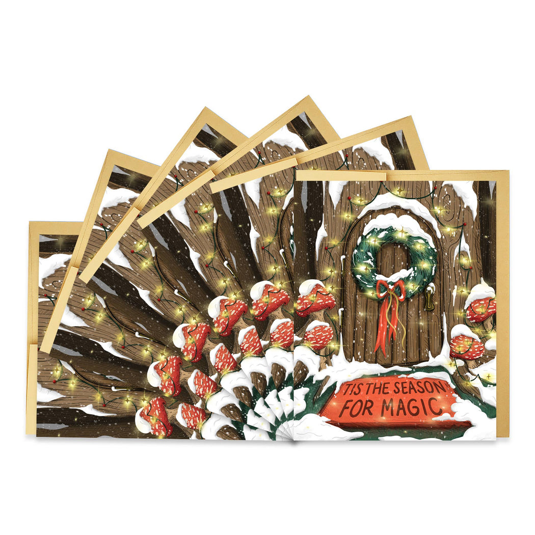 Tis the Season For Magic Mushroom Holiday Cards