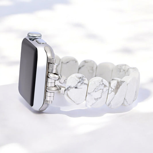 Whimsical Howlite Stretch Apple Watch Strap