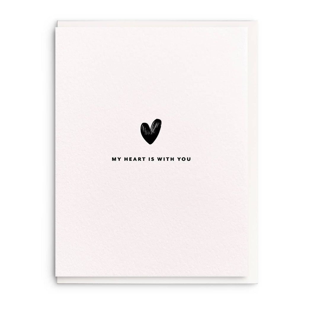 My Heart is With You Card