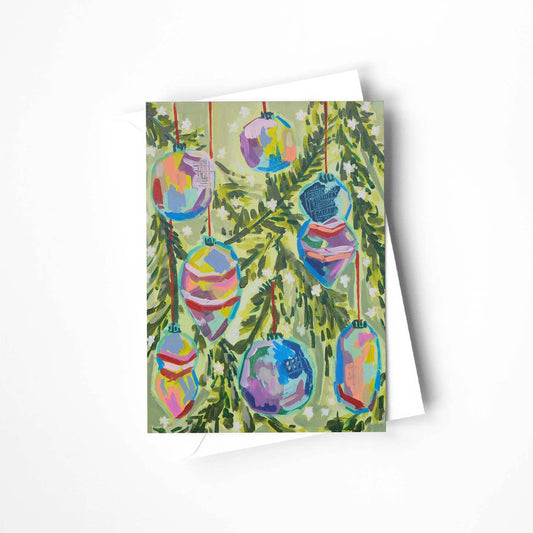 Artist Ornaments Blank Holiday Card