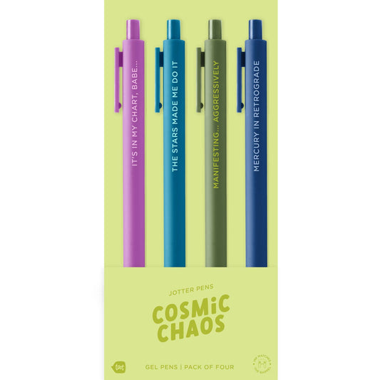 Cosmic Chaos Jotter Click Pen - 4 pack