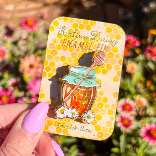 Honey Jar Enamel Pin