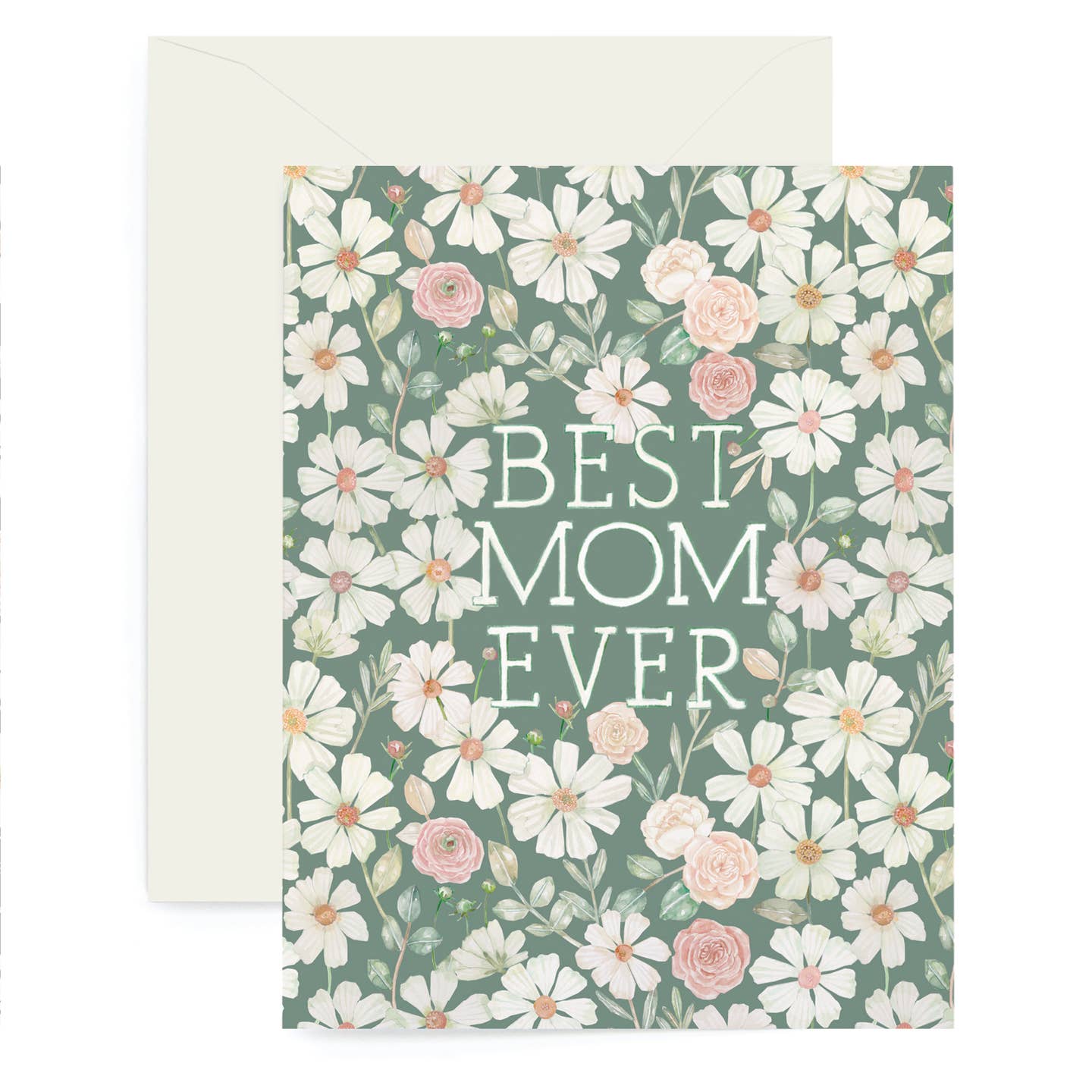 Best Mom Ever Florals Card