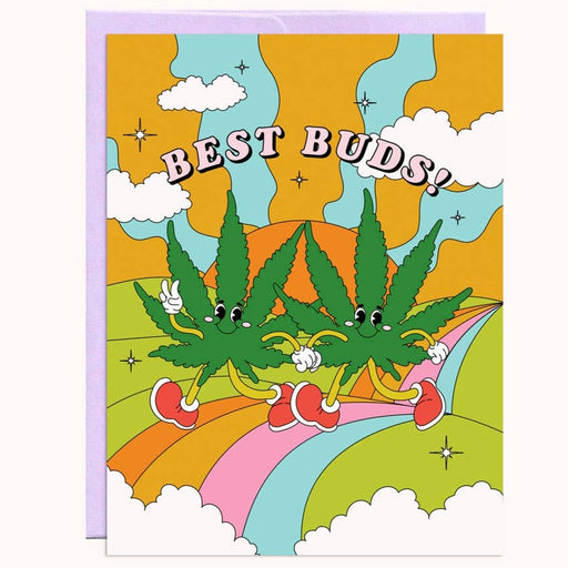 Best Buds Pot Leaves Card