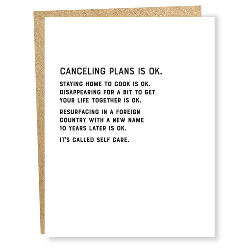 SP #5112: Canceling Plans Self Care Card