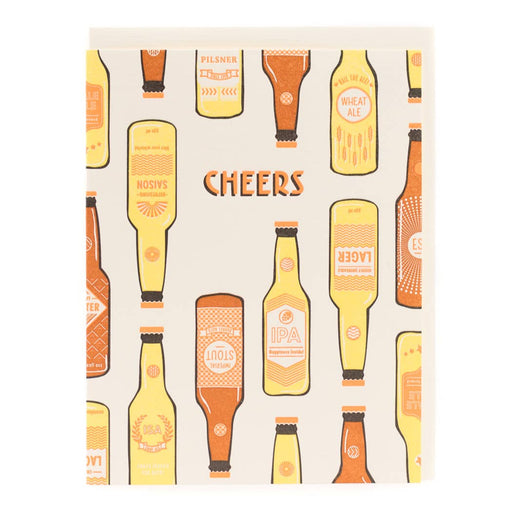 Cheers Craft Beer Bottles Card