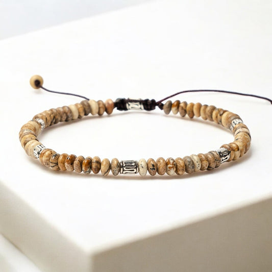 Mens Tibetan Jasper Bracelet
