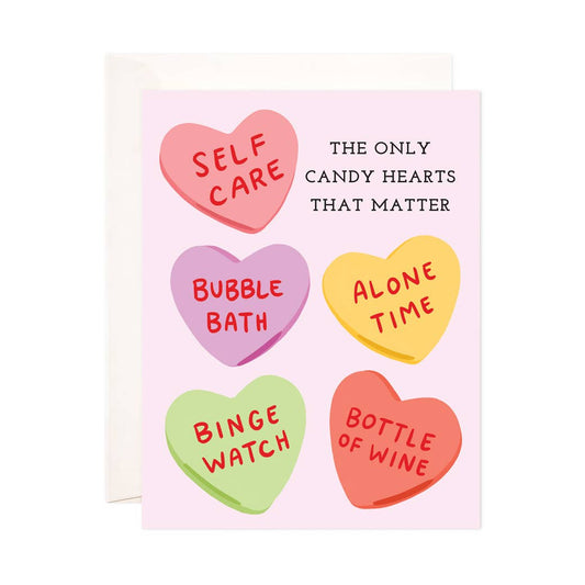 Candy Hearts Matter Card