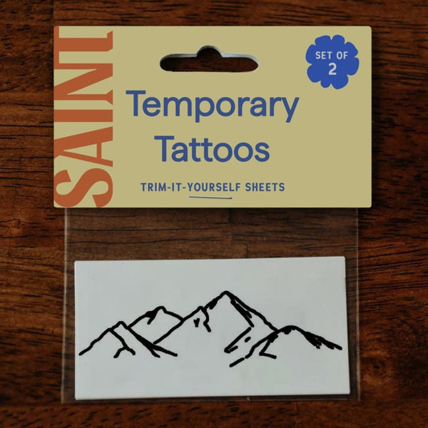 Mountain Range Temp Tattoos