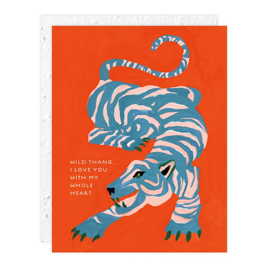 Wild Thang Love You Tiger Card