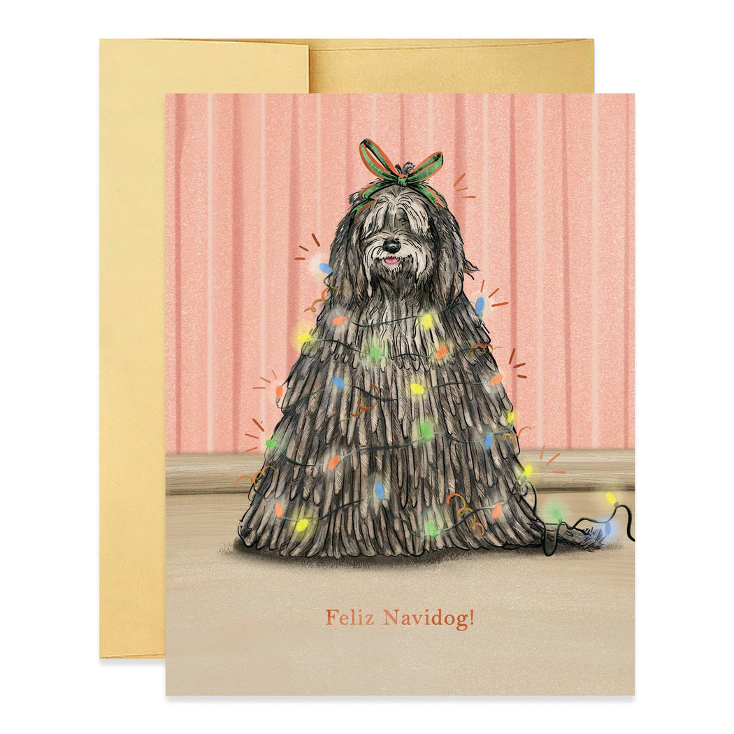 Dog Feliz Navidog Tree Card