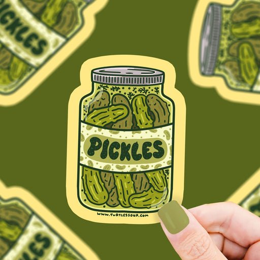 Pickles Jar Vinyl Sticker