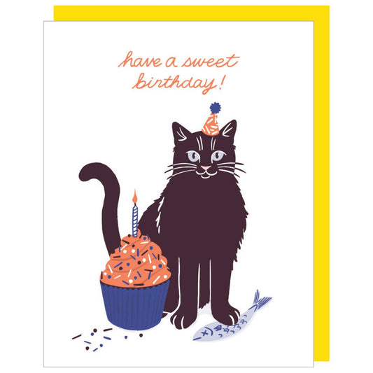 Sweet & Salty Cat Birthday Card