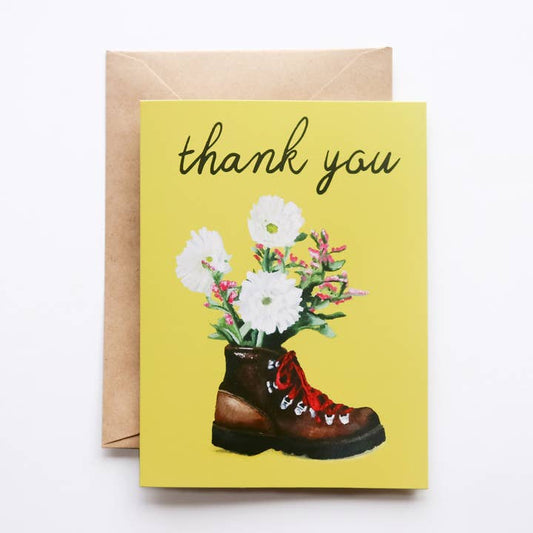 Hiking Boot Thank You Card