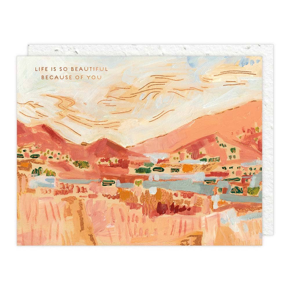 Golden Hills Life is Beautiful Card