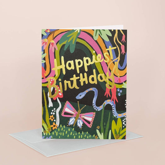 Rainbow Garden Birthday Card