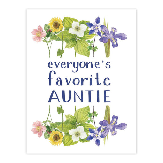 Everyones Favorite Auntie Card