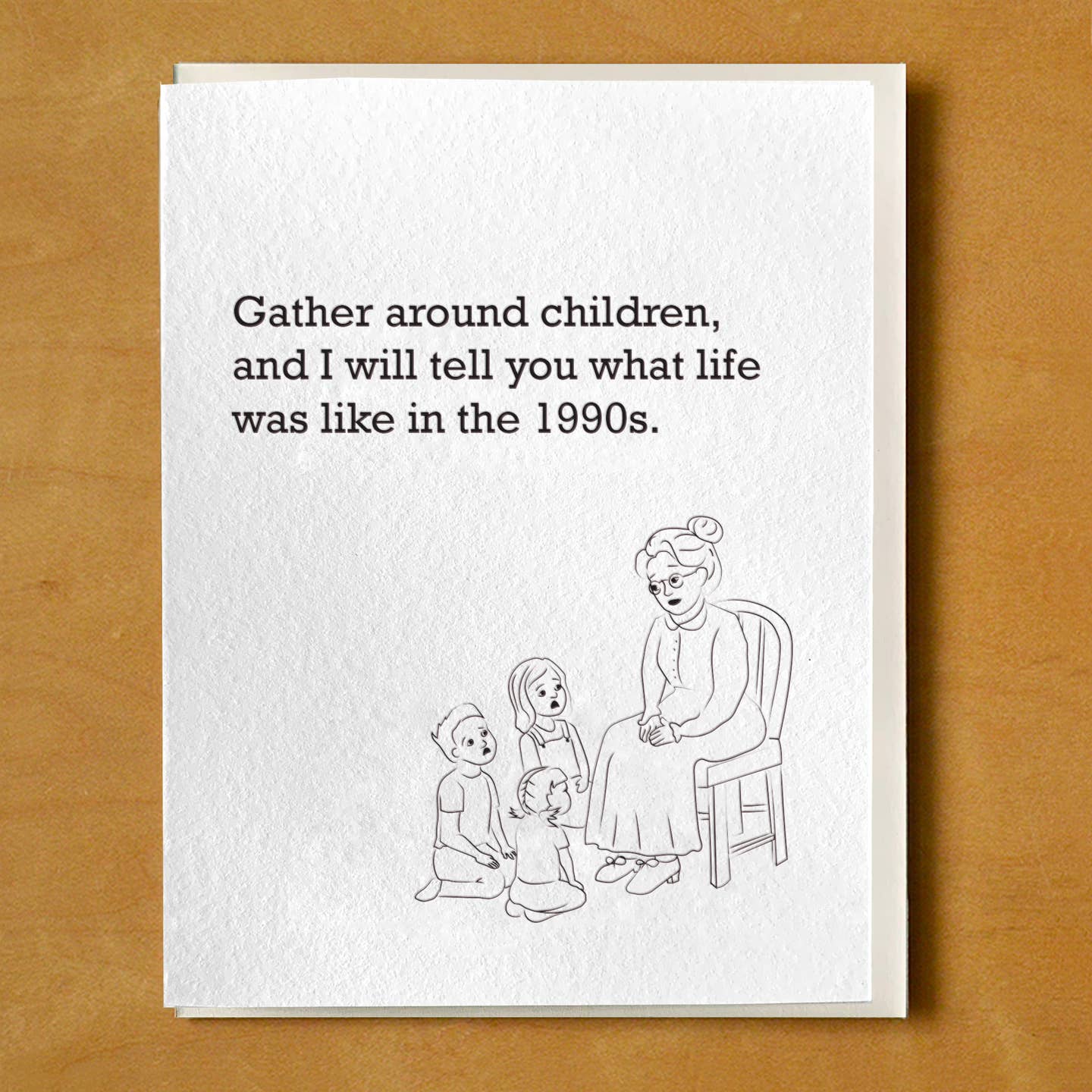 Gather Around Children Life in the 1990s Card