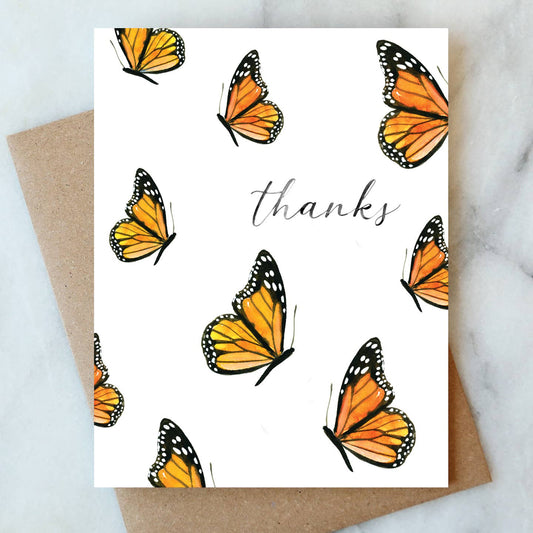 Thanks Monarch Butterfly Card
