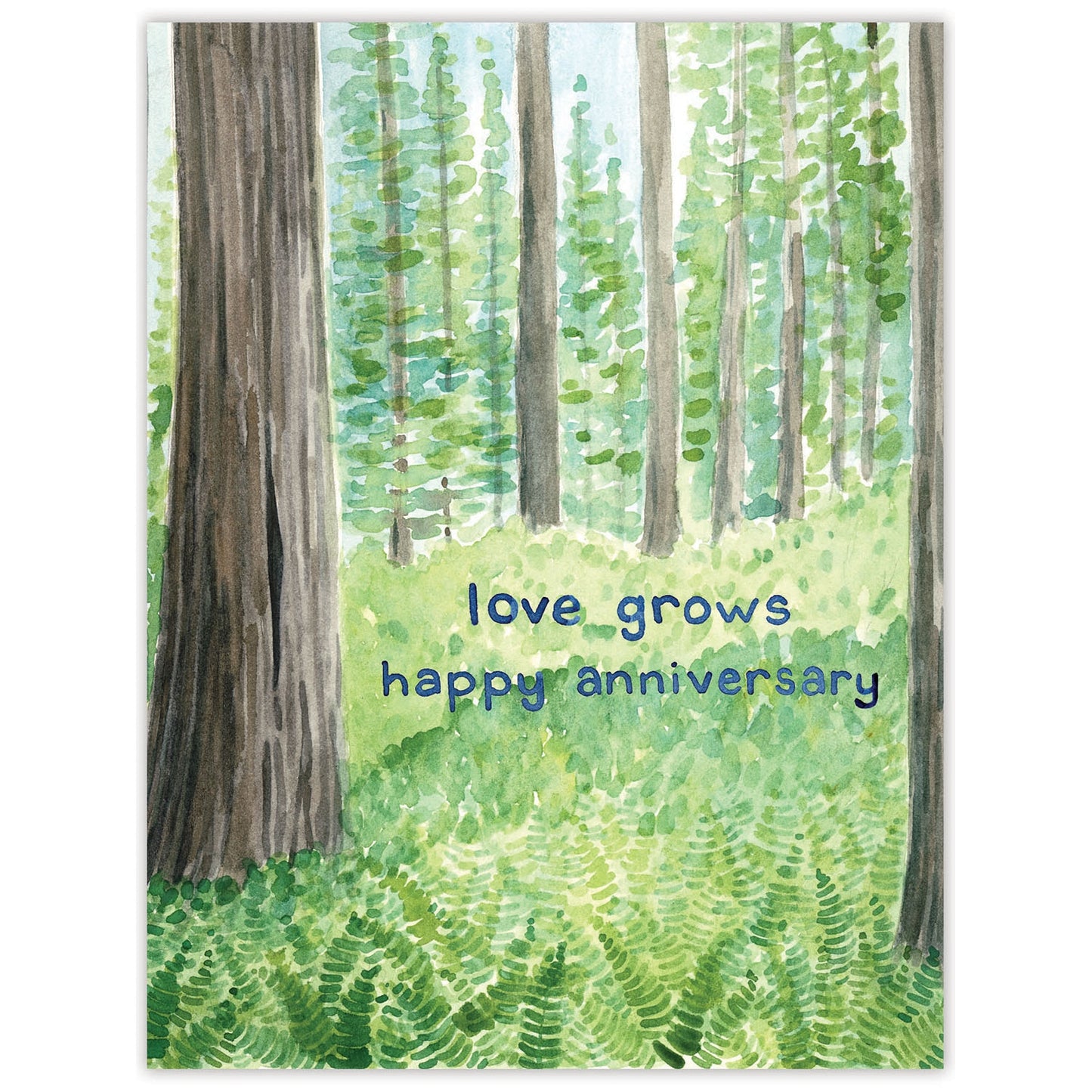 Love Grows Anniversary Card