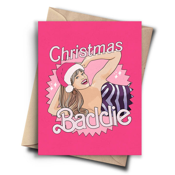 Christmas Baddie Barbie Card
