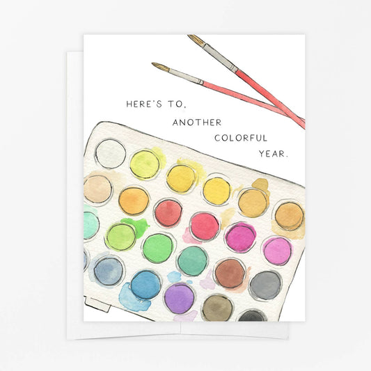 Another Colorful Year Birthday Card