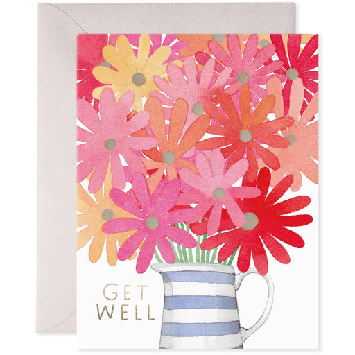 Get Well Flowers Card