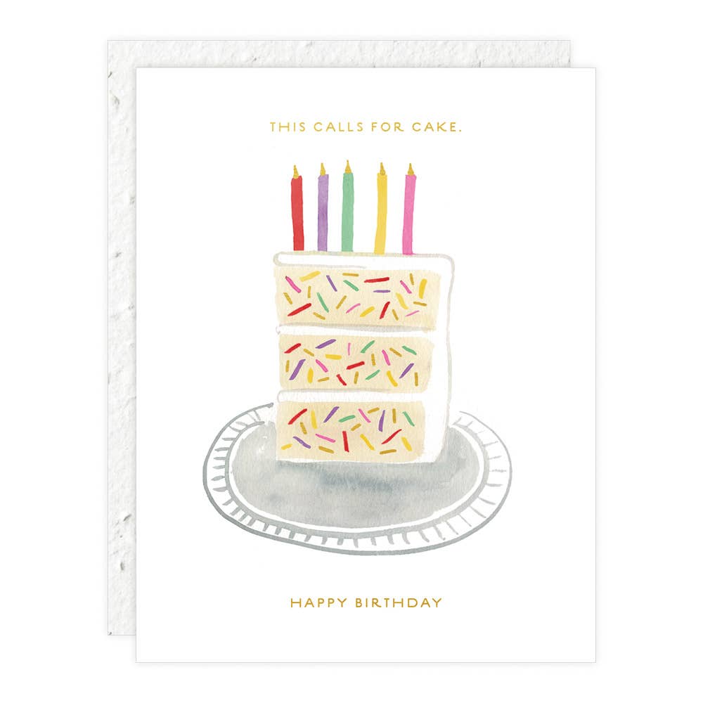 This Calls for Cake Birthday Slice Card