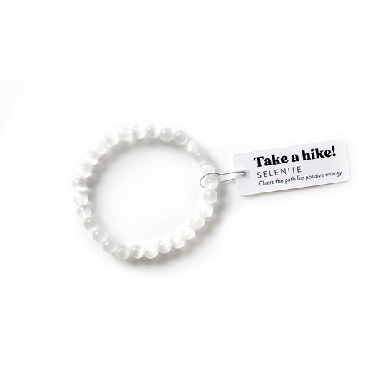 Take A Hike Selenite Bracelet